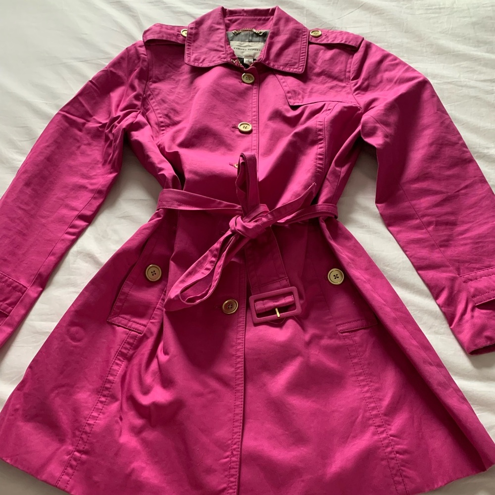 Banana Republic Pink Trench Coat